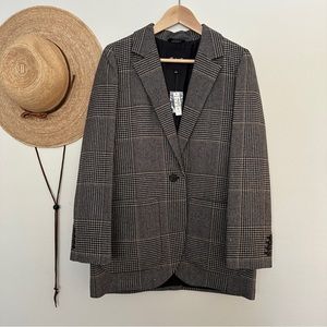 BRAND NEW Madewell Larsen Blazer in Kingston Plaid